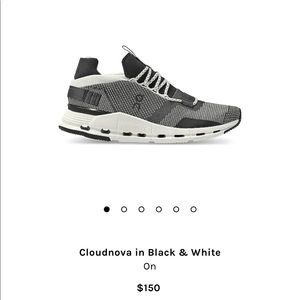 Cloudnova Black & White Shoes